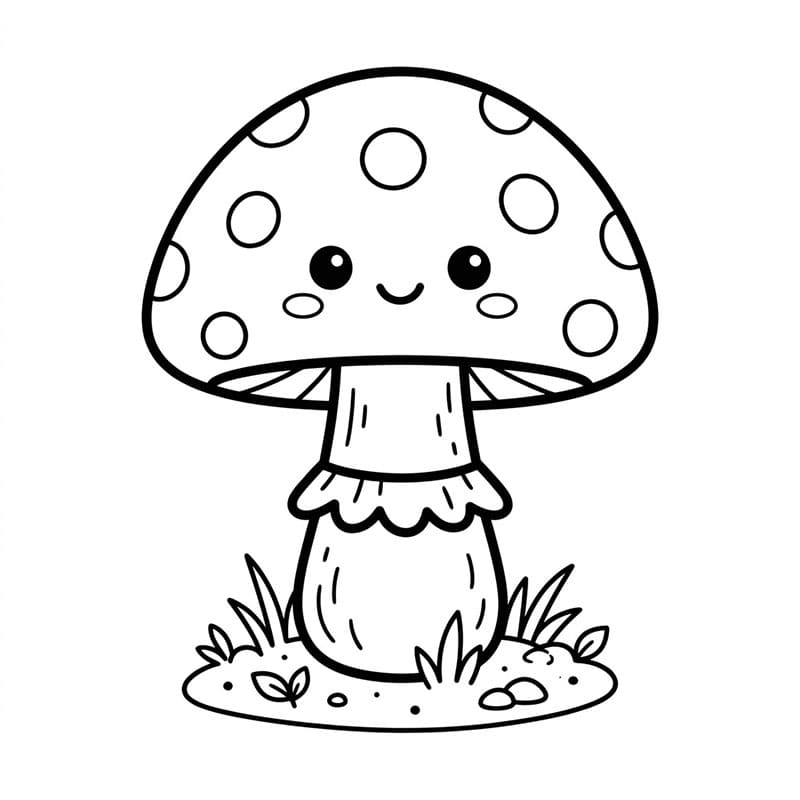 Cây Nấm Nhỏ Dễ Thương