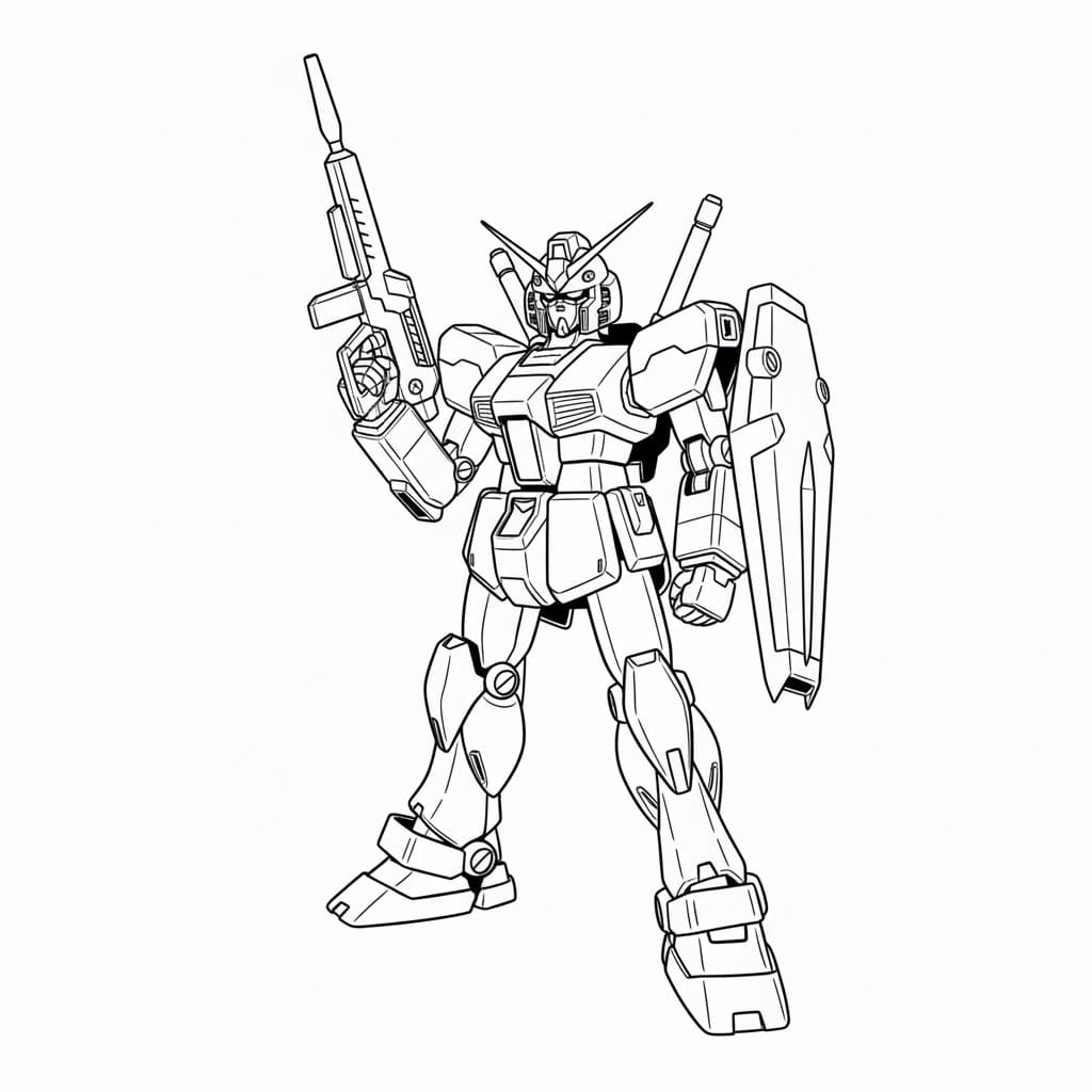Gundam Cầm Súng Siêu Ngầu