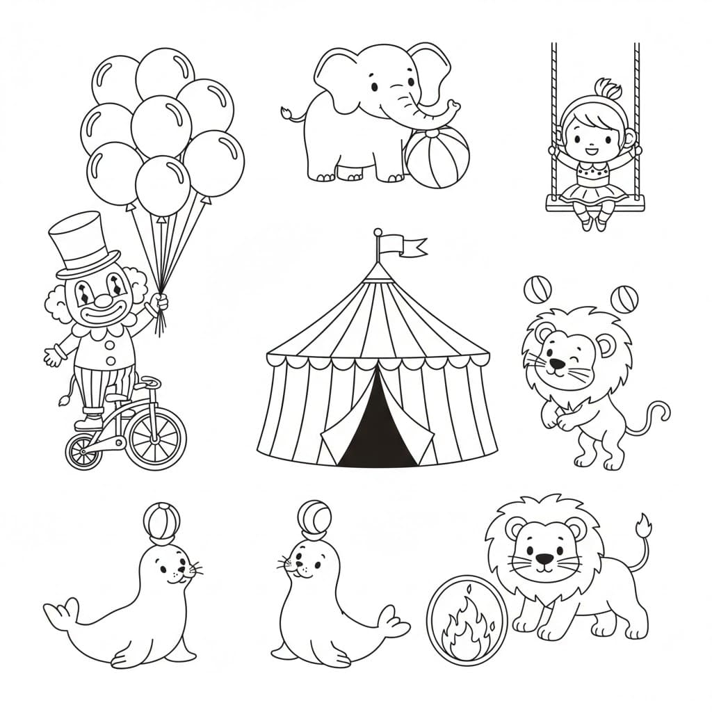 Rạp Xiếc Và Các Tiết Mục Thú Vị