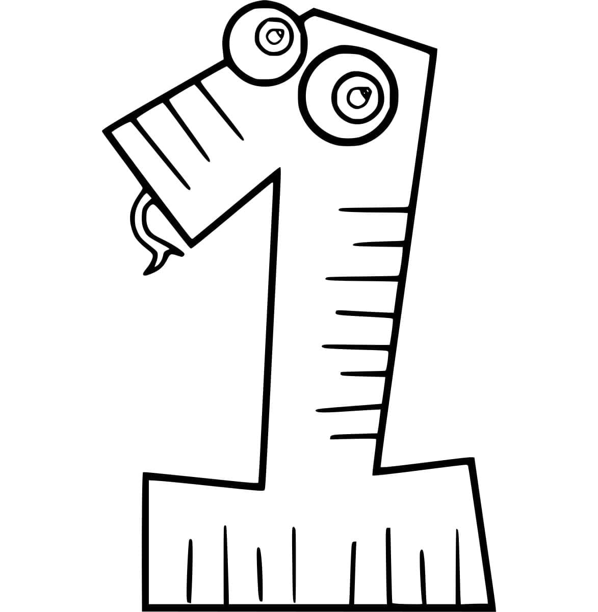 Số 1 Hình Con Rắn