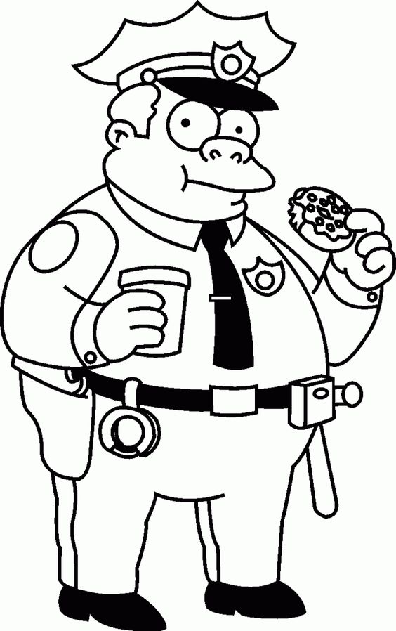 chief wiggum đang ăn