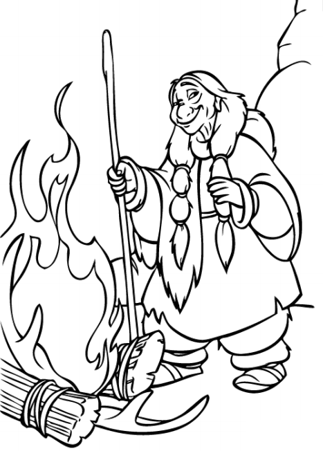 tanana với đống lửa