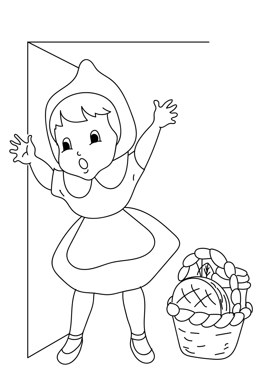 Tô Màu Cô Bé Quàng Khăn Đỏ