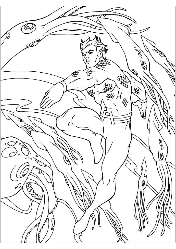 Aquaman Và Con Mực