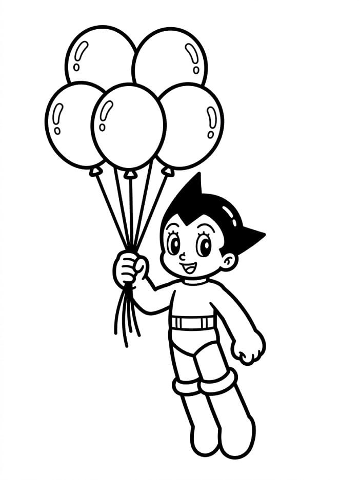 Astro Boy Với Bóng Bay