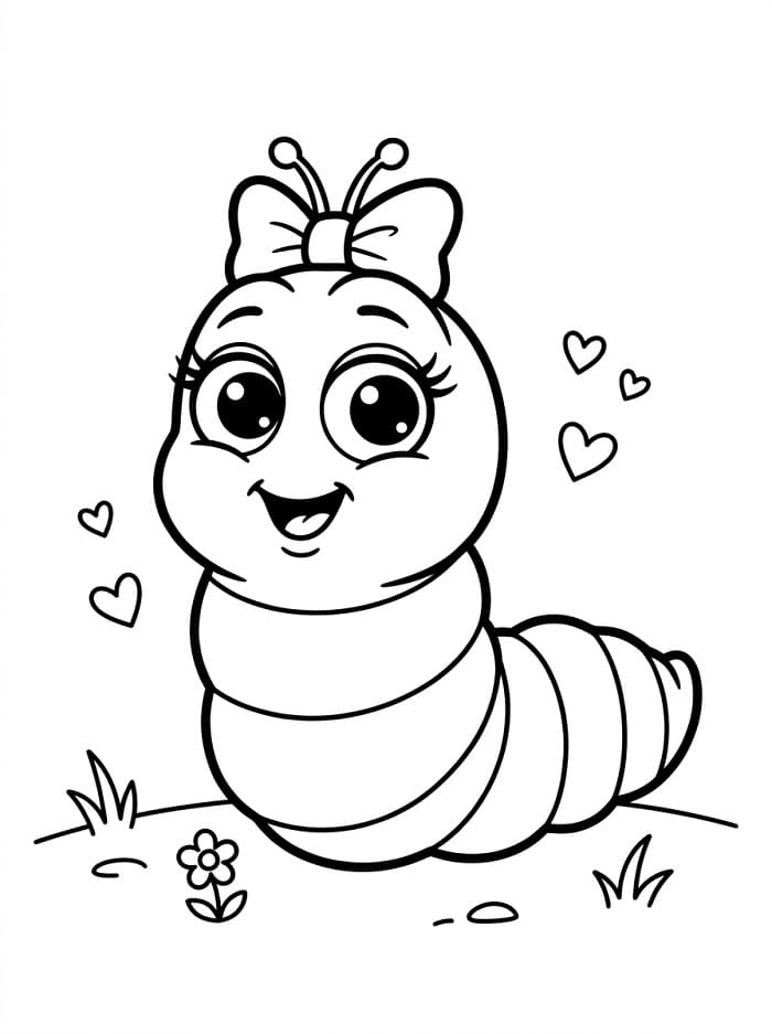 Ấu Trùng Hồng Larva Cute