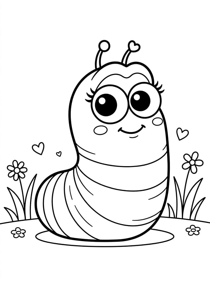 Ấu Trùng Hồng Larva Đáng Yêu