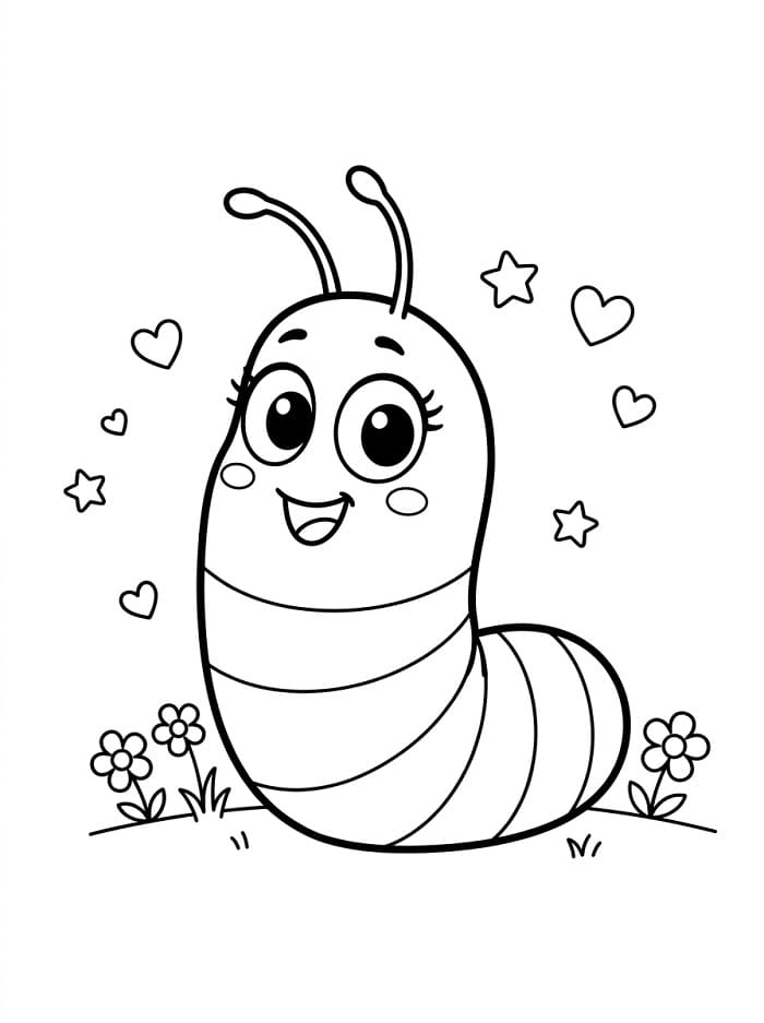 Ấu Trùng Hồng Larva Dễ Thương