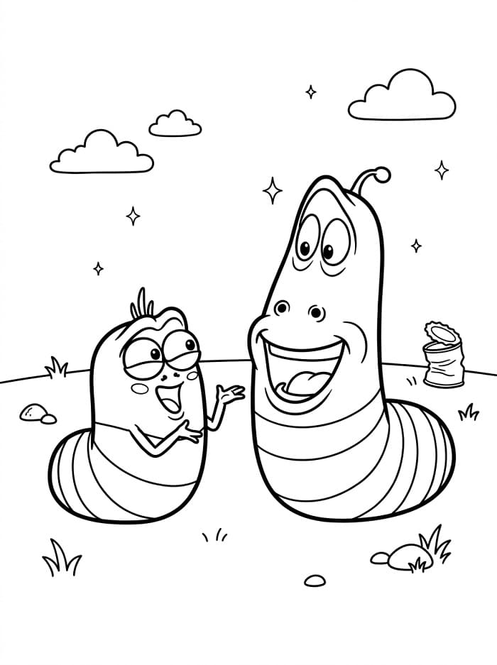Ấu Trùng Larva Dễ Thương
