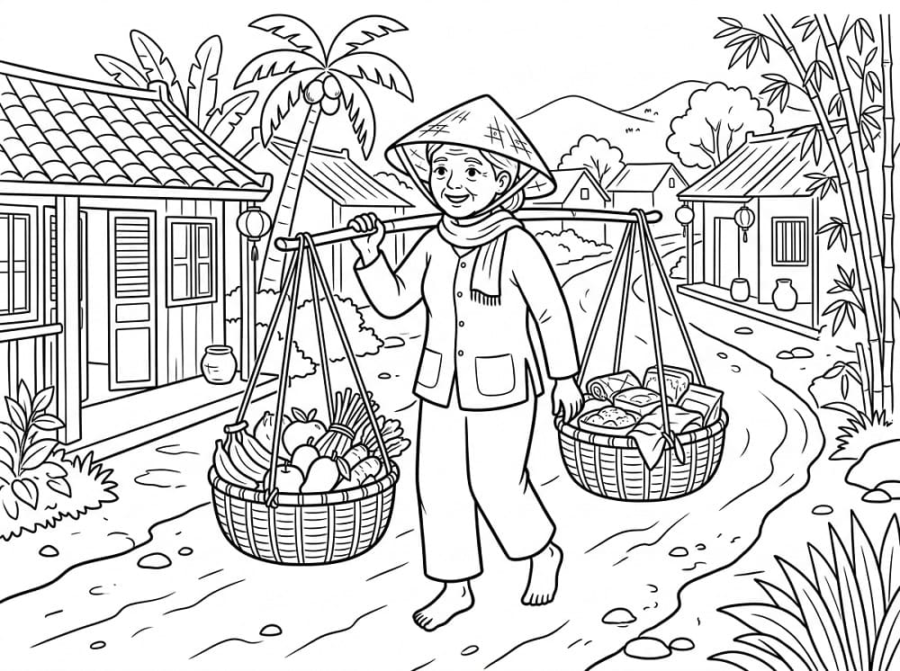 Bà Đi Gánh Hàng Rong