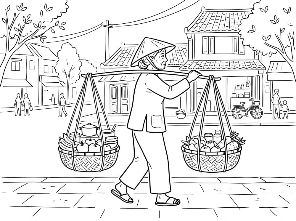 Bà Gánh Hàng Rong