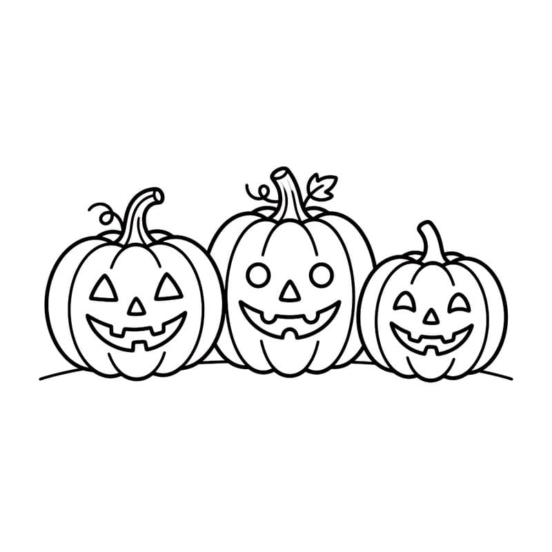 Ba Quả Bí Ngô Halloween