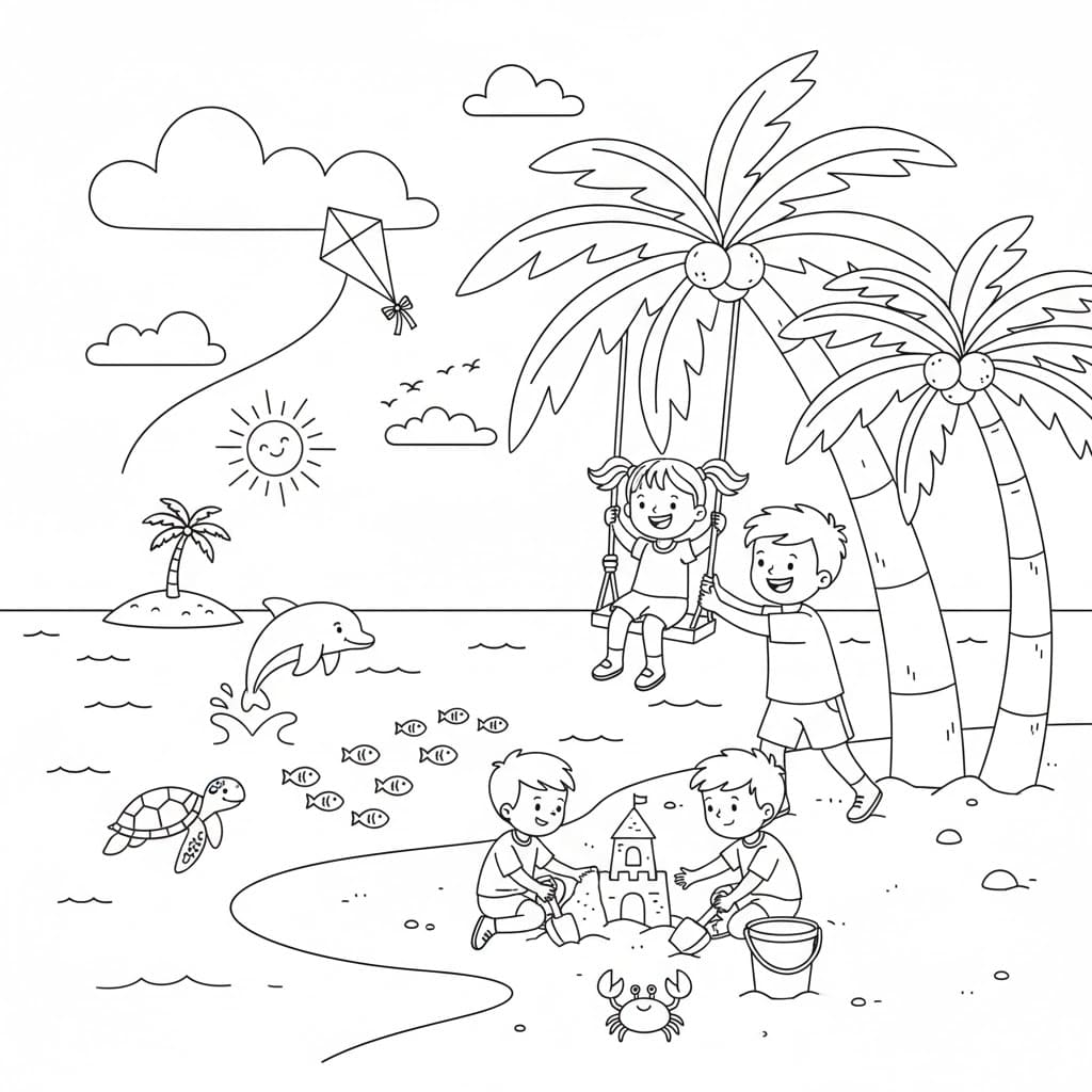 Bãi Biển Nhộn Nhịp