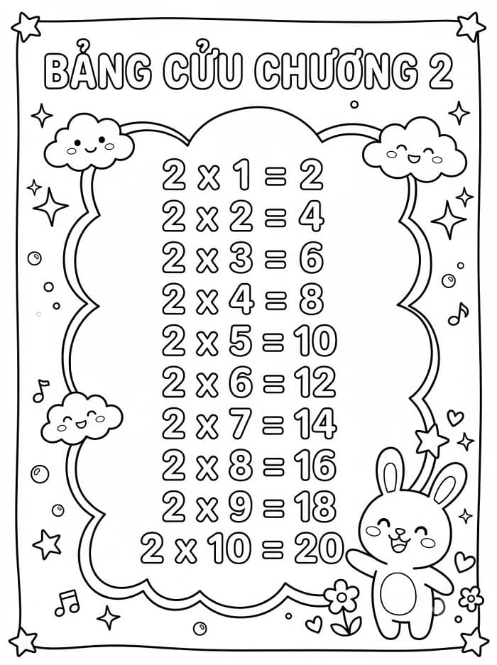 Bảng Cửu Chương Số 2