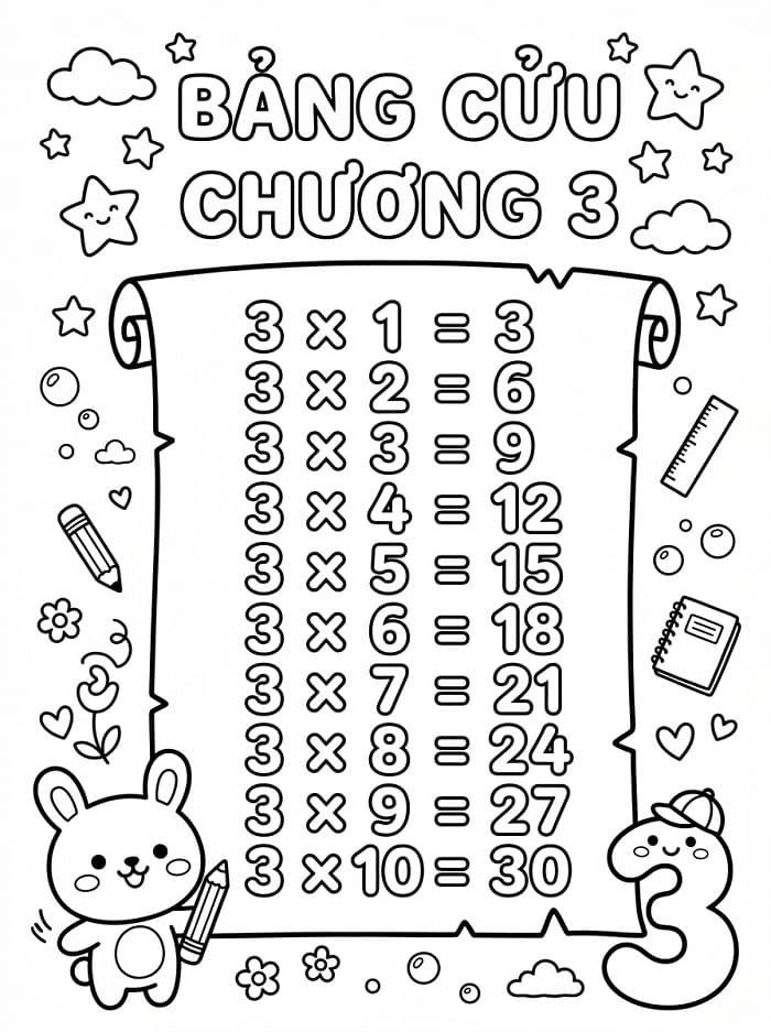 Bảng Cửu Chương Số 3