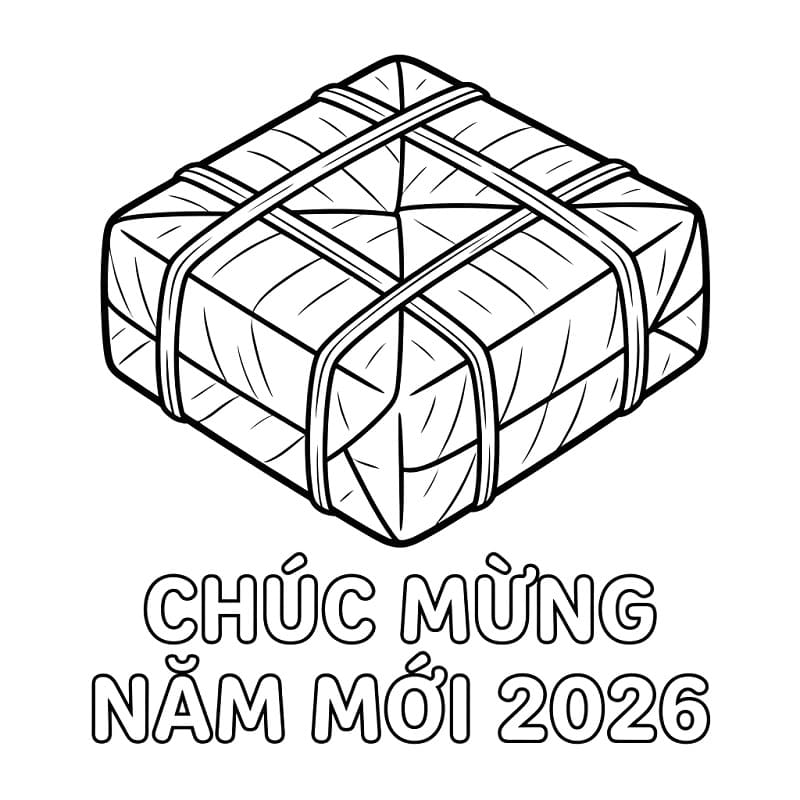 Bánh Chưng Chúc Mừng Năm Mới 2026