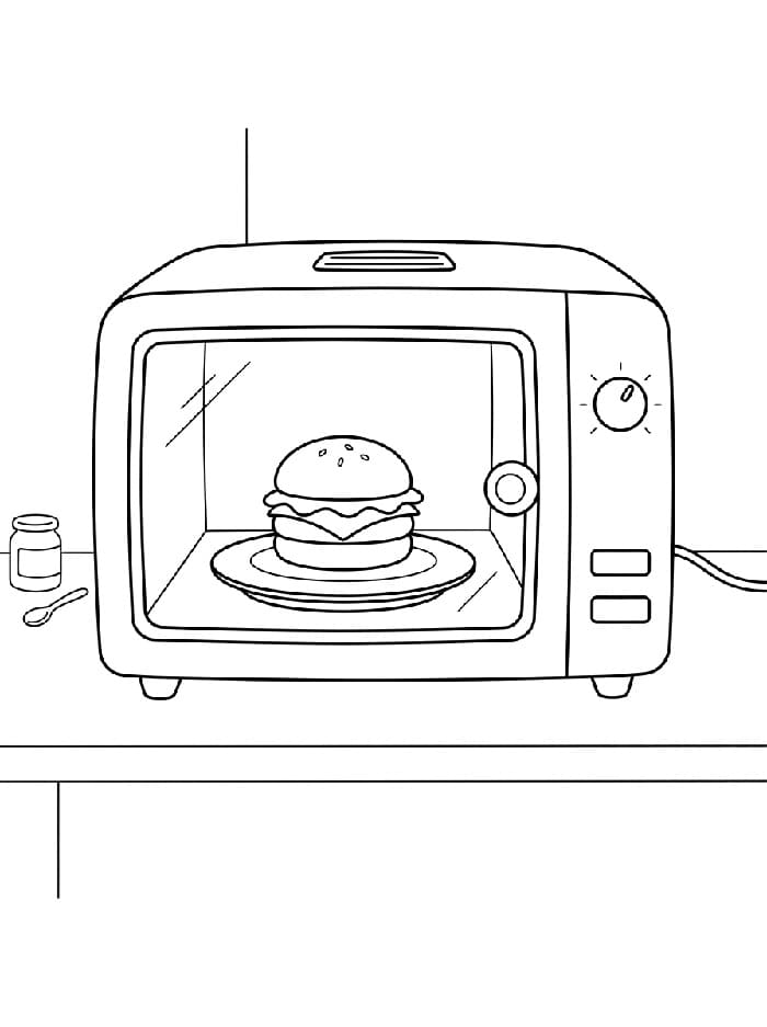 Bánh Hamburger Trong Lò Vi Sóng