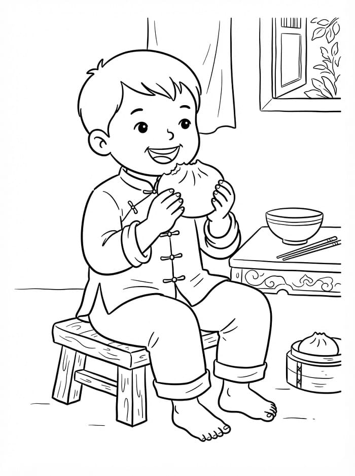 Bé Ăn Bánh Bao