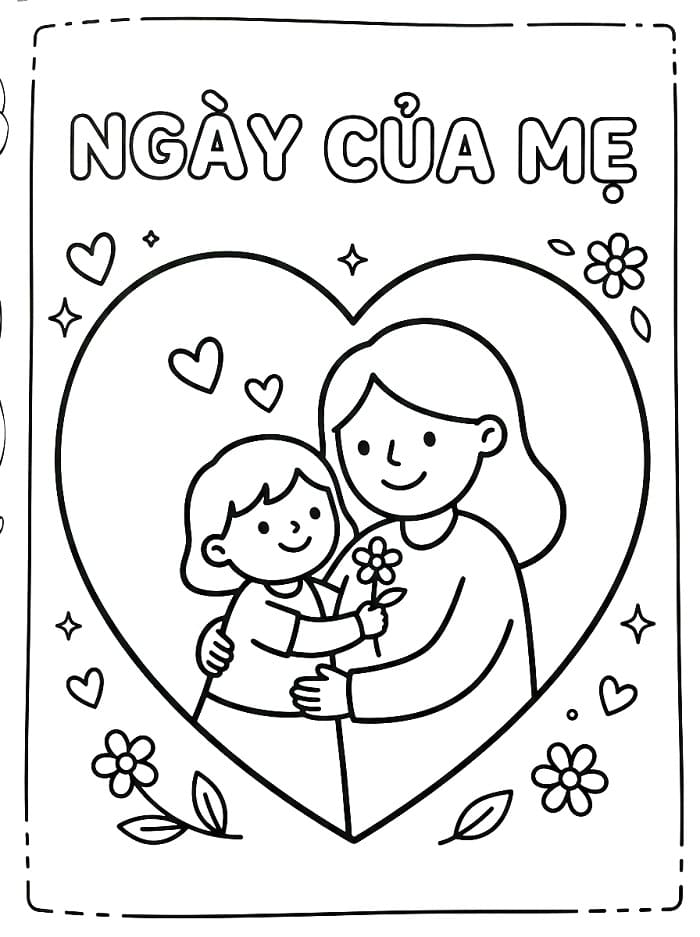 Bé Gái Chúc Mừng Ngày Của Mẹ