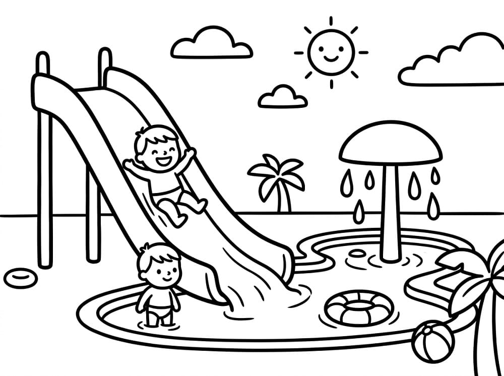 Bé Ở Công Viên Nước