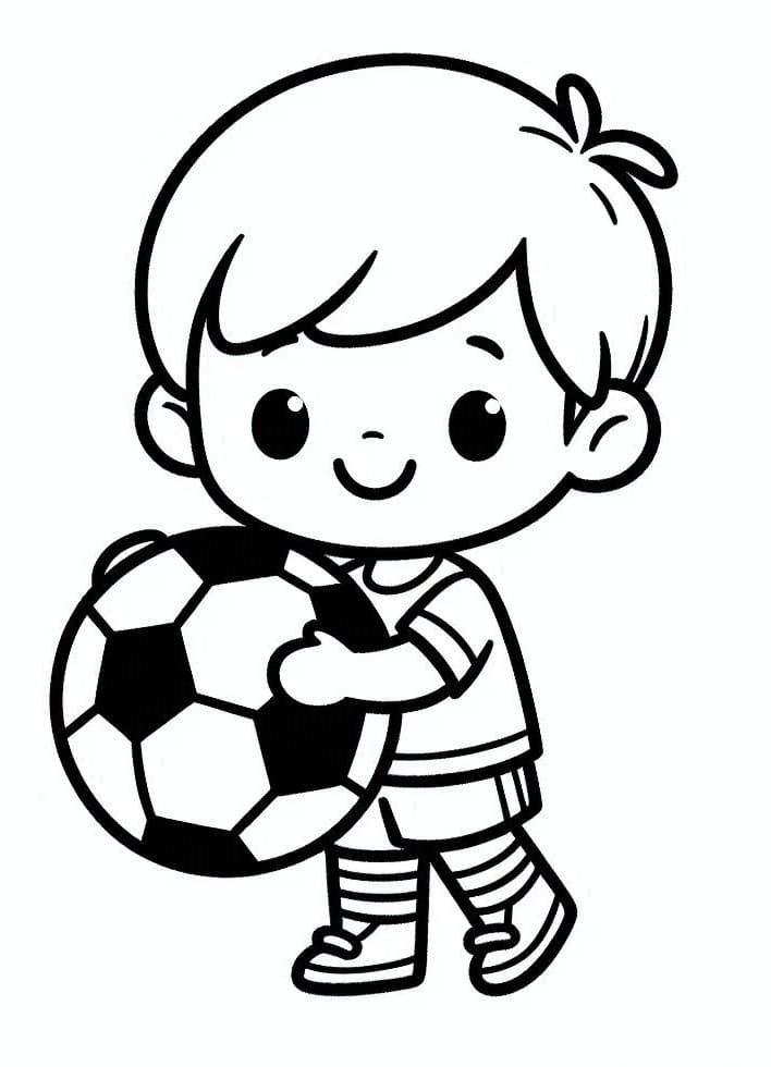 Bé Trai Cầm Quả Bóng