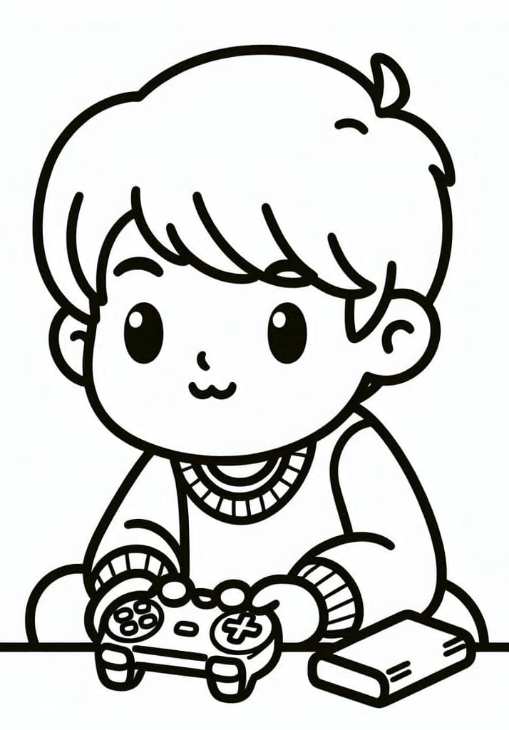 Bé Trai Chơi Điện Tử