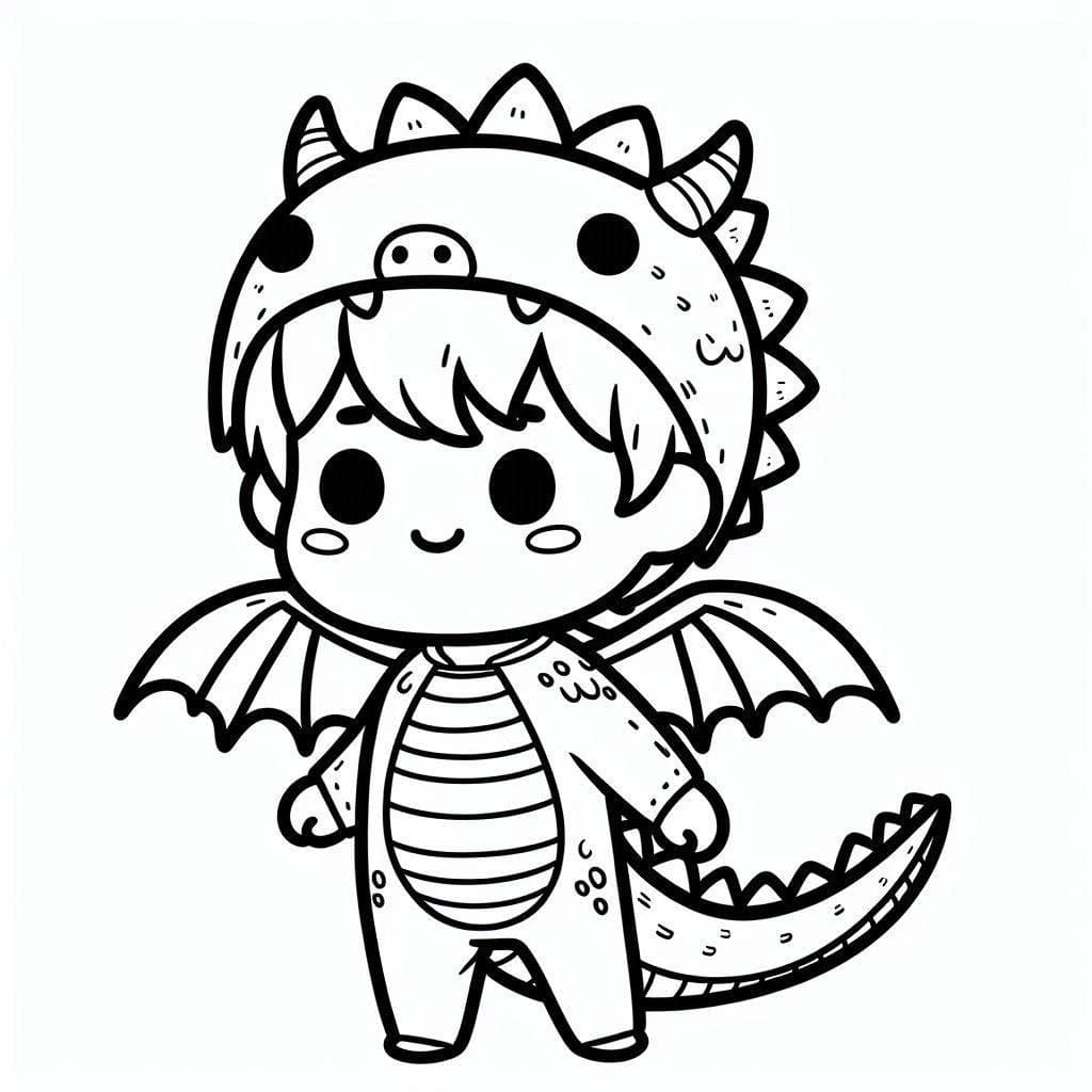 Bé Trai Với Trang Phục Con Rồng