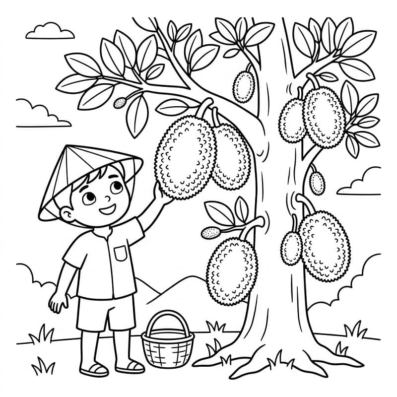 Bé Trai và Cây Mít