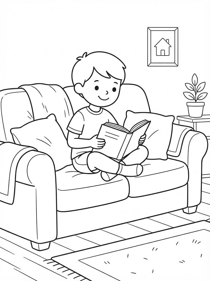 Bé Trên Ghế Sofa