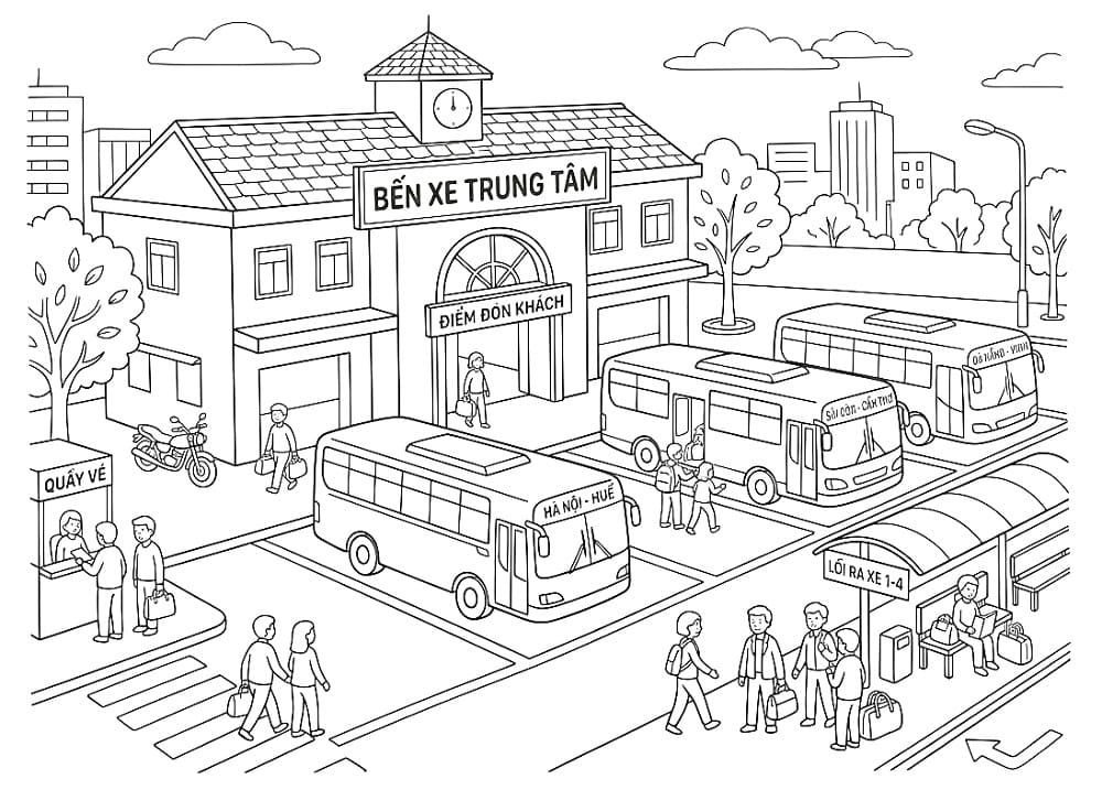 Bến Xe Đón Khách