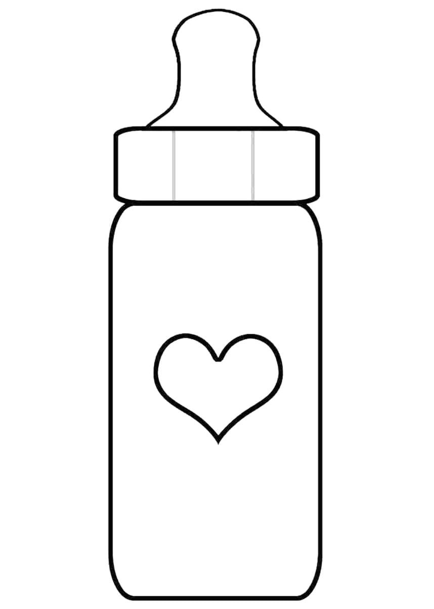 Bình Sữa Với Trái Tim