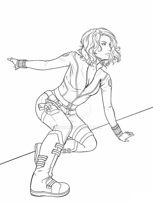 Black Widow Đang Hành Động