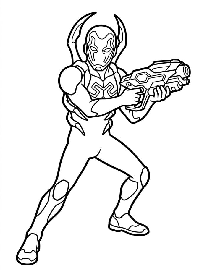 Blue Beetle Cầm Súng