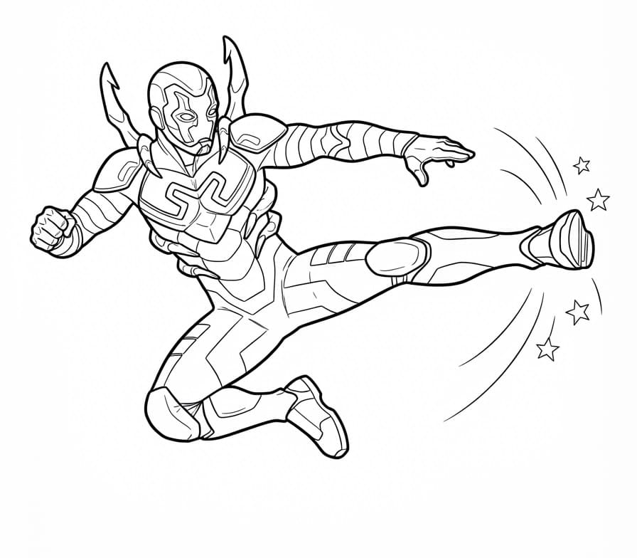 Blue Beetle Đang Chiến ĐẤu