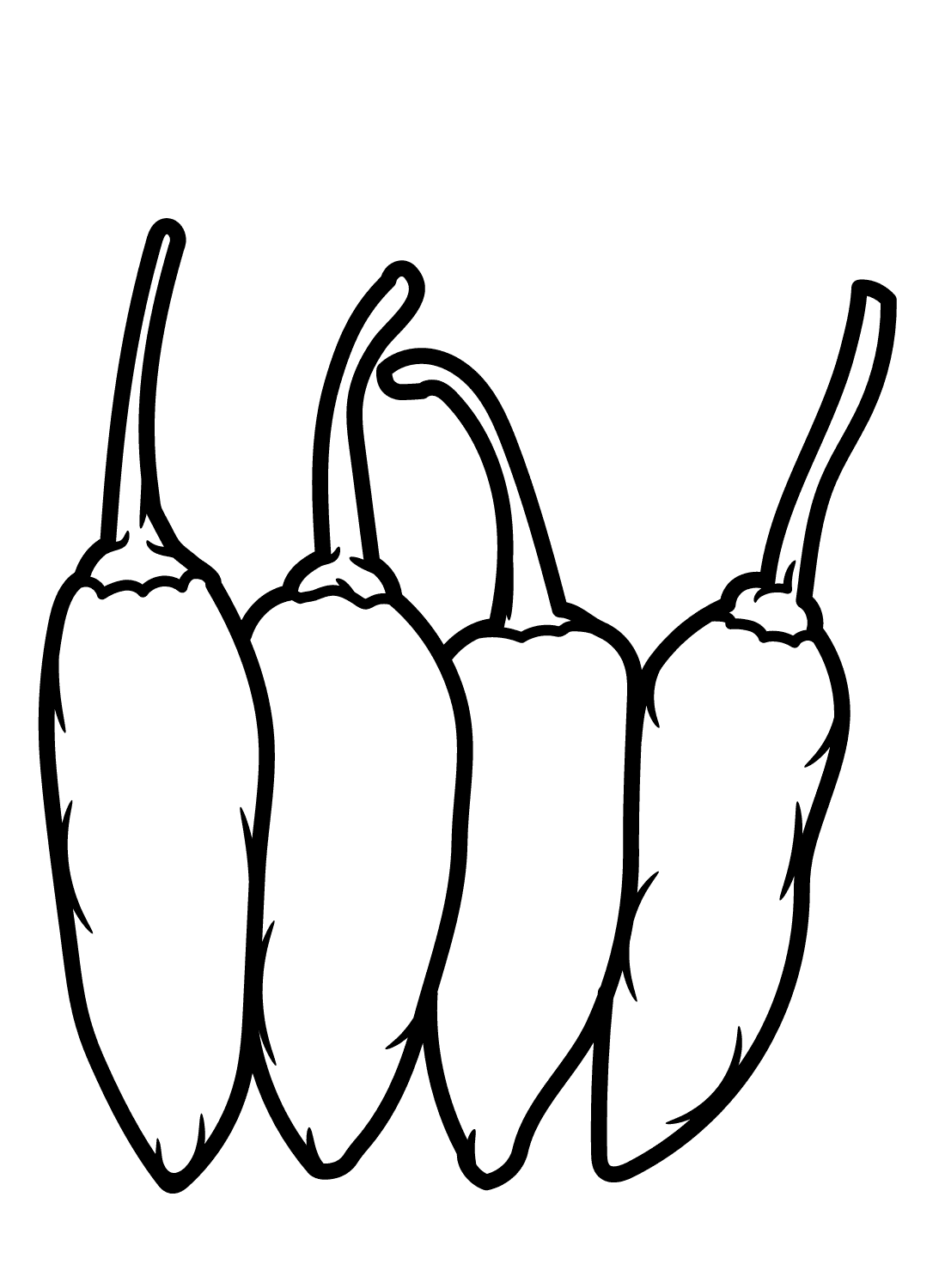 Tô màu Bốn Quả Ớt Bốn Quả Ớt