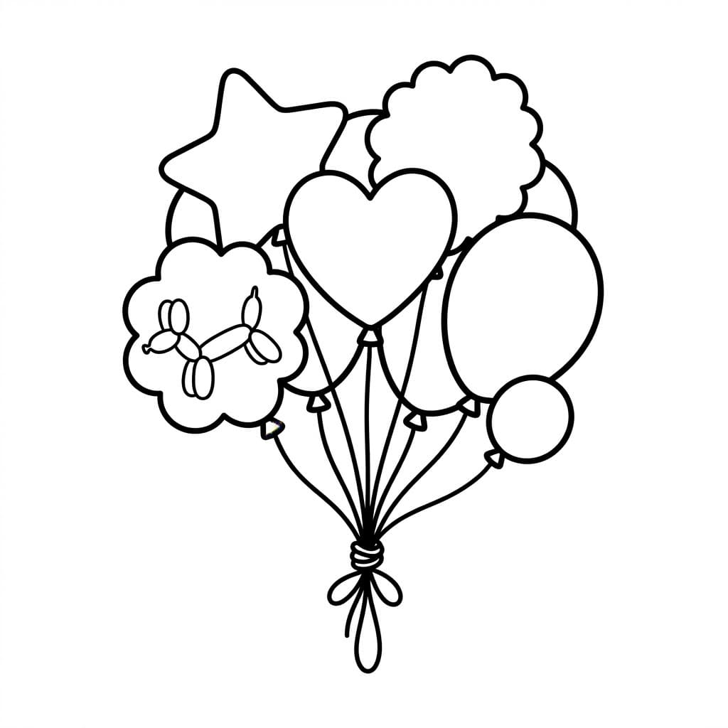 Bóng Bay Hoa Và Sao