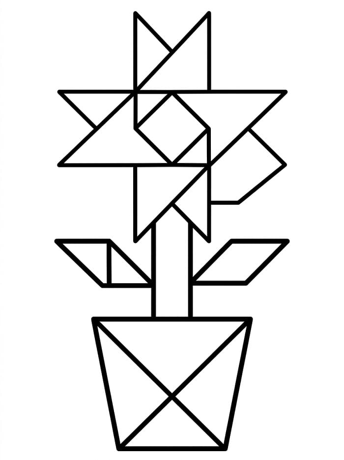 Tô Màu Trò Chơi Tangram