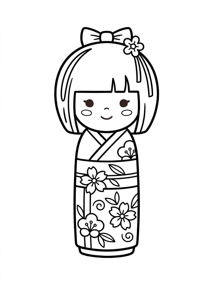 Búp Bê Kokeshi Cute