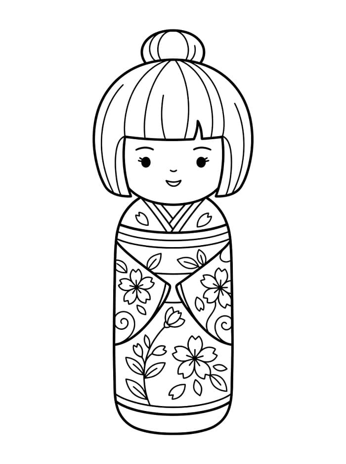 Búp Bê Kokeshi Đáng Yêu