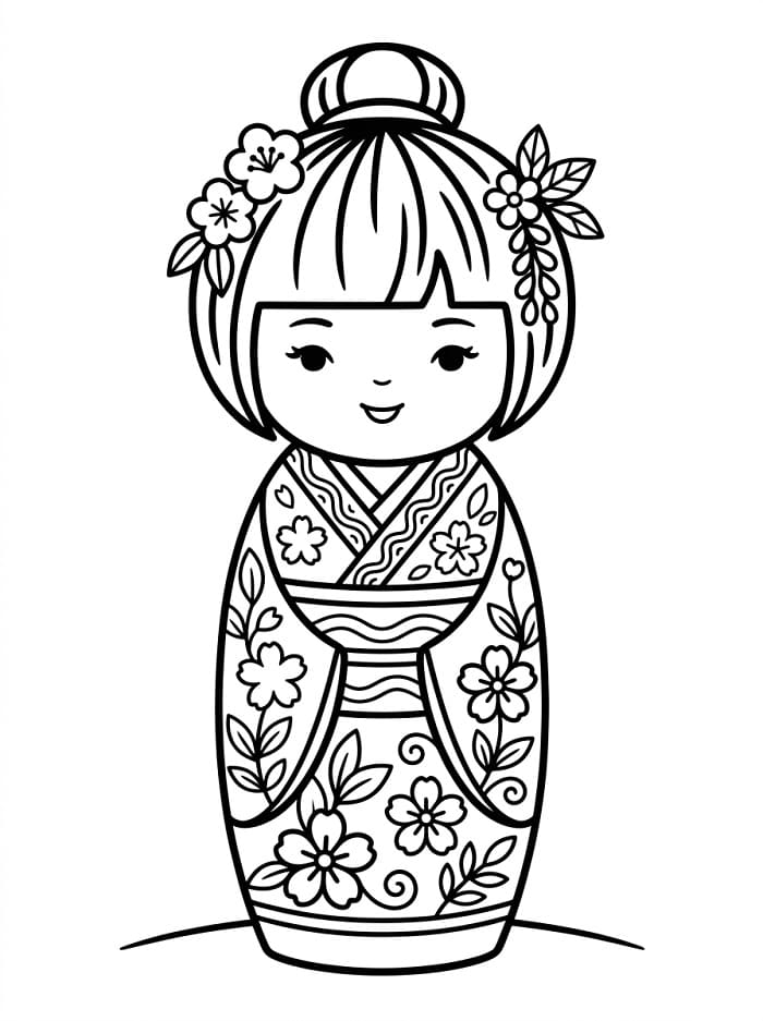 Búp Bê Kokeshi Đẹp