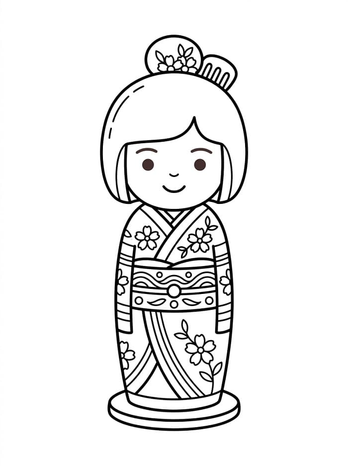 Búp Bê Kokeshi Nhật Bản