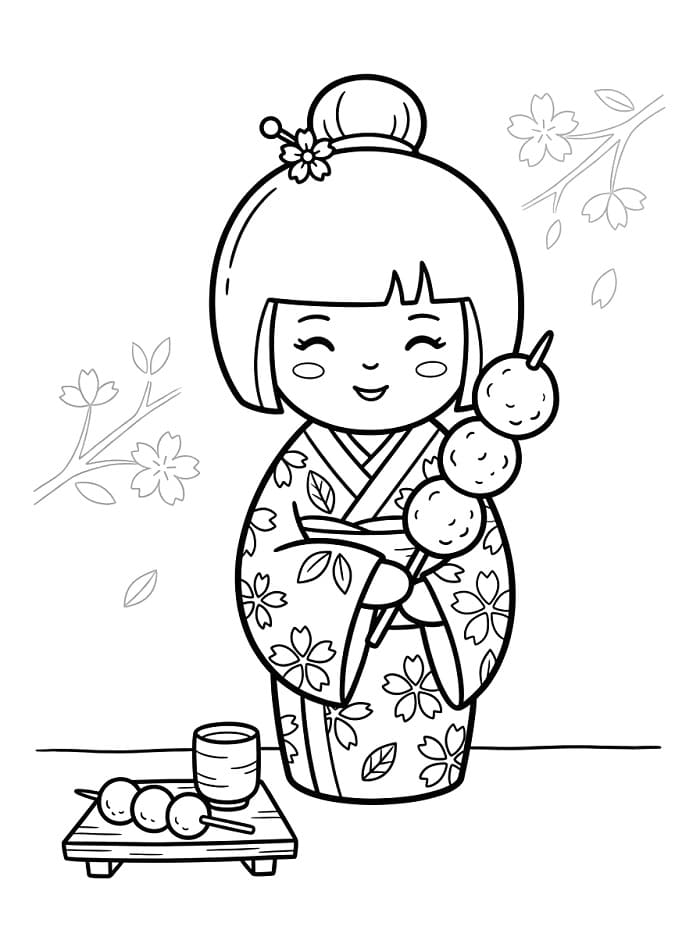Búp Bê Kokeshi Thân Thiện