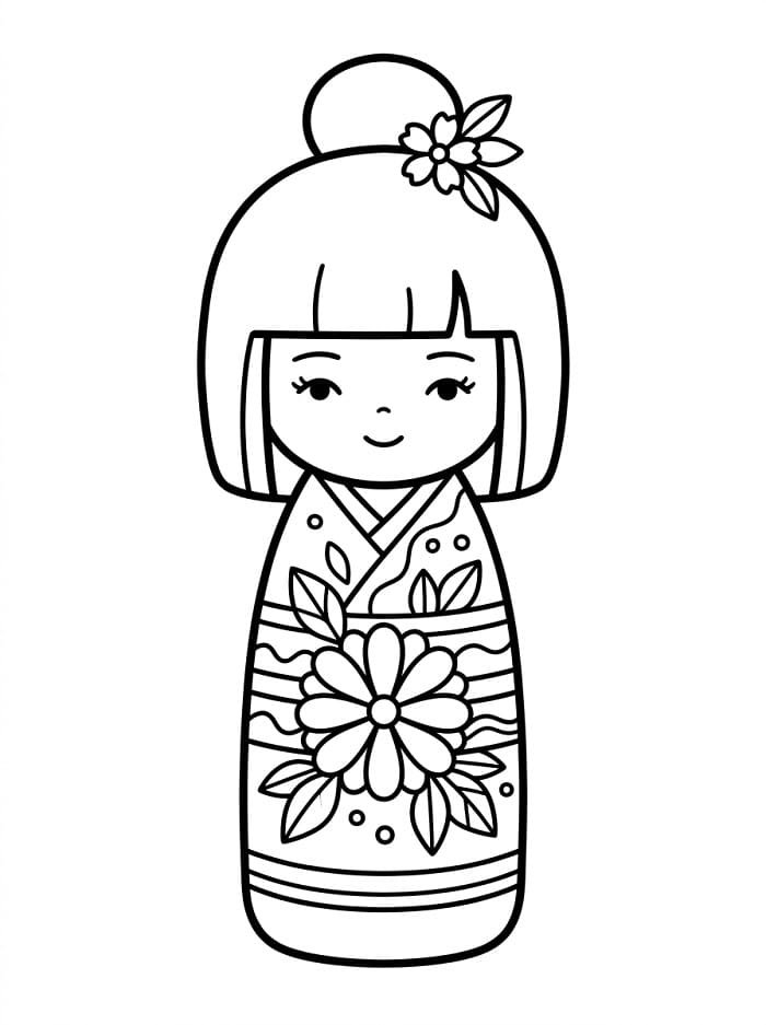 Búp Bê Kokeshi xinh Xắn