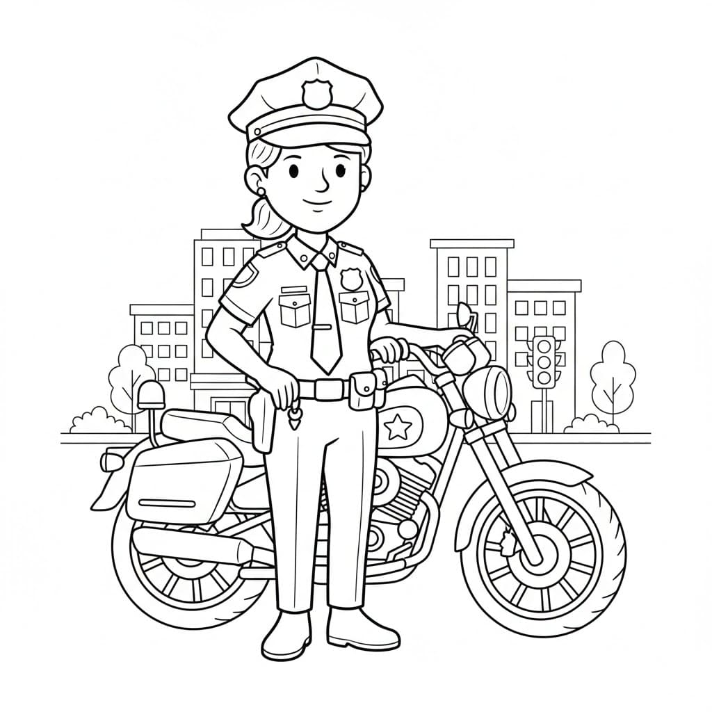 Cảnh Sát Giao Thông Xe Máy