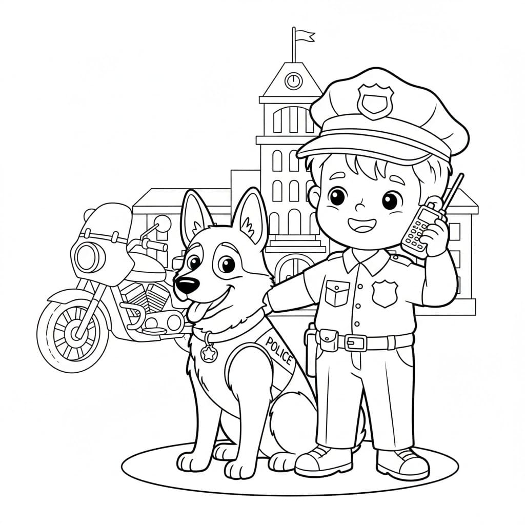 Cảnh Sát Và Chó Nghiệp Vụ