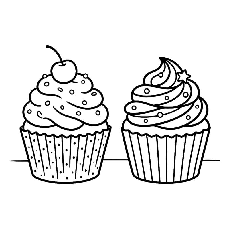 Cặp Bánh Cupcake Ngọt Ngào