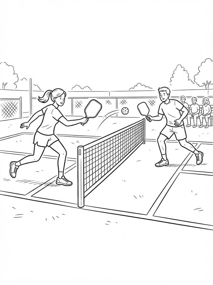 Cặp Đôi Đánh Pickleball