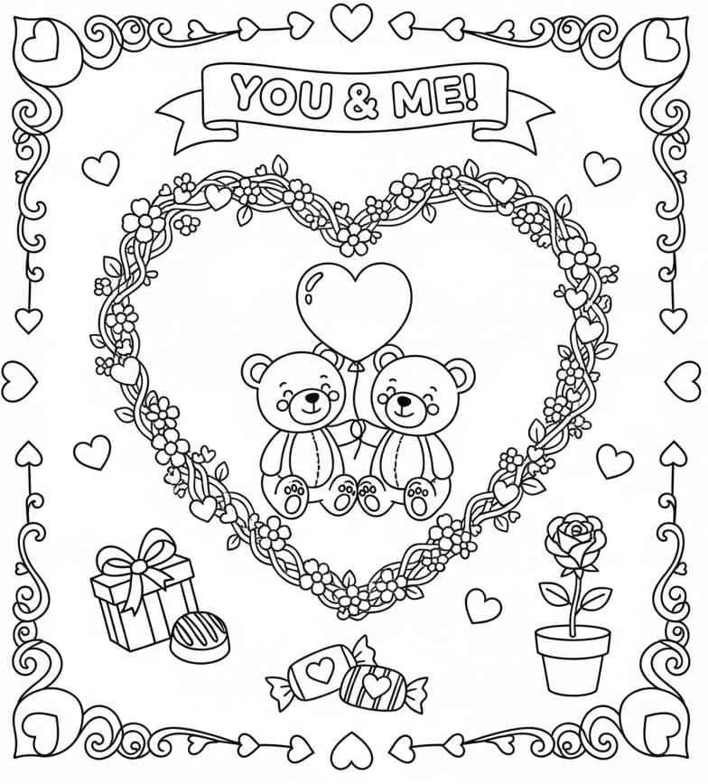 Cặp Đôi Dễ Thương Bên Trái Tim