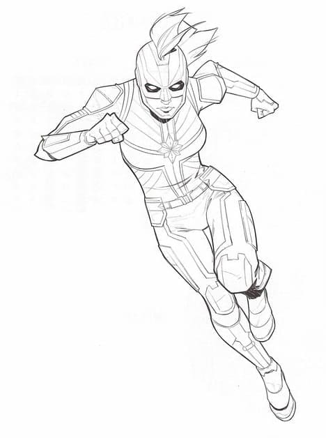 Captain Marvel Đang Hành Động
