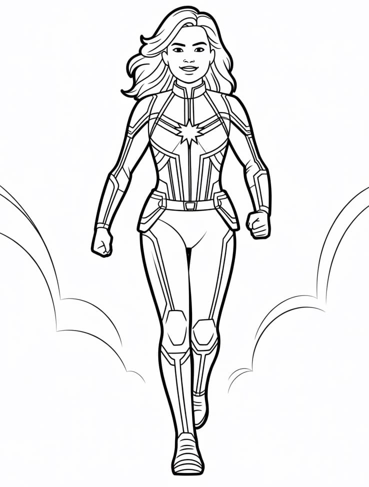 Captain Marvel Mỉm Cười